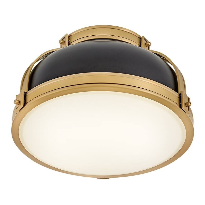 Hinkley Lighting 46351 Barton 2 Light 15" Wide Flush Mount Ceiling