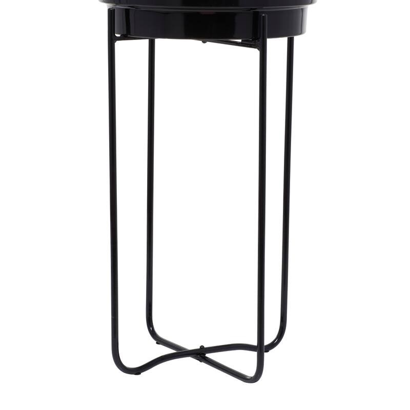CosmoLiving by Cosmopolitan Metal Contemporary Planter (Set of 2) - S/2 31", 25"H