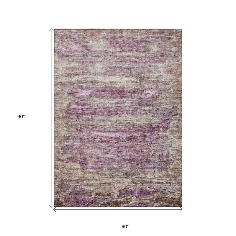 HomeRoots Abstract Transitional Rectangle Outdoor Rug