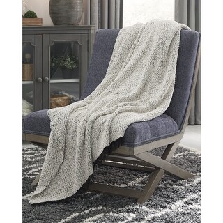 Leonita Black/White Throw