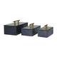 Option Black Gold Set of 3 - 6.20"W ,5.55"H