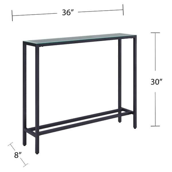 dimension image slide 4 of 4, SEI Furniture Ham Narrow Console Table