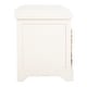 safavieh freddy distressed white wicker storage bench