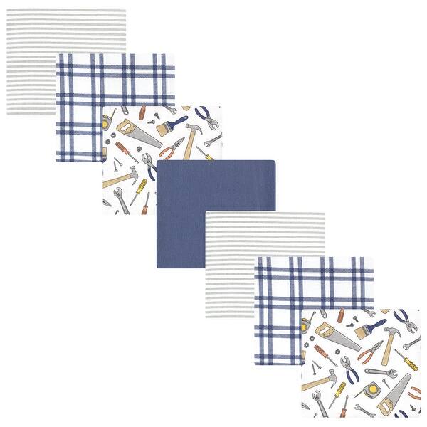slide 1 of 1, Hudson Baby Infant Boy Cotton Flannel Receiving Blankets Bundle, Construction Work, One Size - Construction Work - One Size One Size - Construction Work