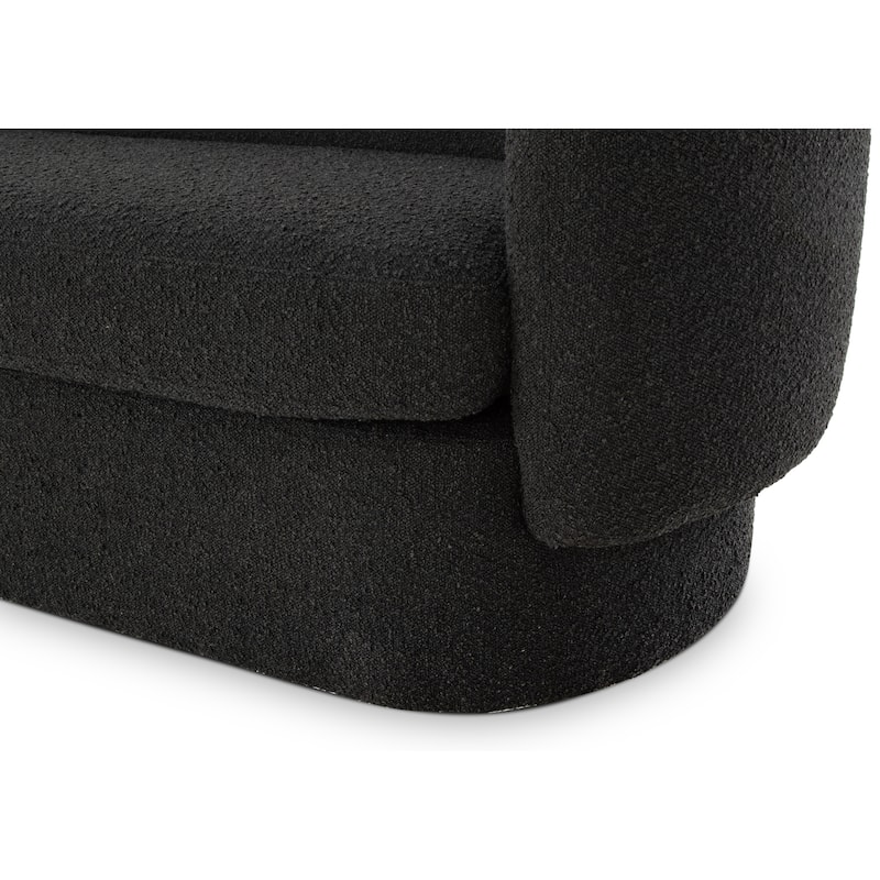 Aurelle Home Modern Fuzzy Upholstered Sofa