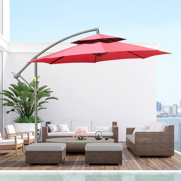 110 lb patio umbrella base Sturdy Patio Umbrella Base with Wheels