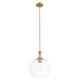 Option Brushed Brass / Clear Shade