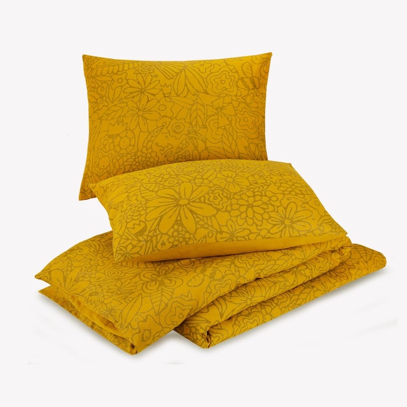 Birds and Bee 3-Piece Duvet Cover Set by Jungalow