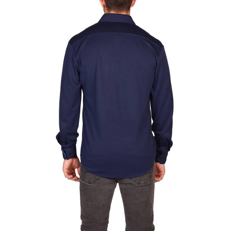 Tailorbyrd Men's Classic Fit Modal Button-Down Shirt