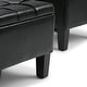 preview thumbnail 65 of 66, WYNDENHALL Lancaster 44 inch Wide Contemporary Rectangle Storage Ottoman