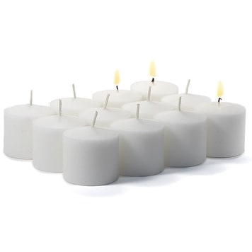 Advent candles made from granulated wax, wick and glass cylinders.