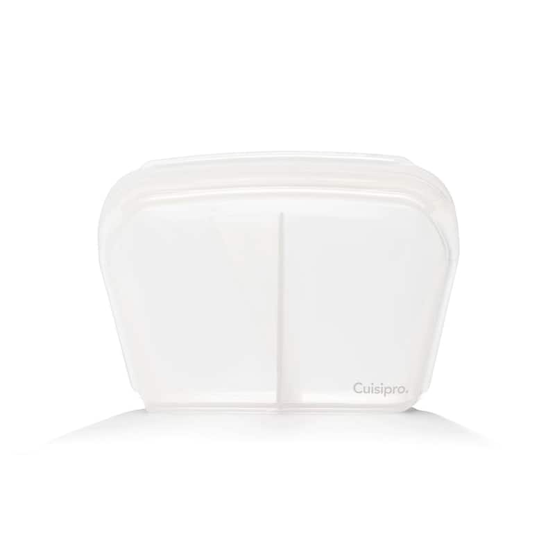 Cuisipro Silicone Stand Up Reusable Bag with Divider 44 oz