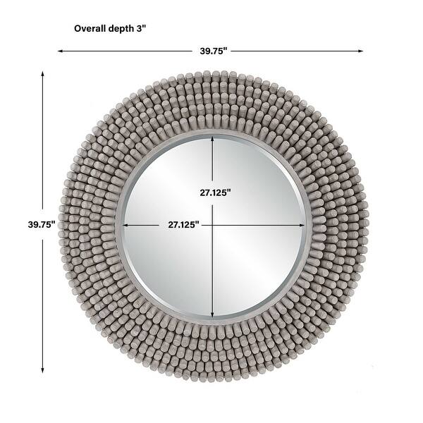 Uttermost 09873 Portside 39-3/4" Diameter Circular Framed Bathroom