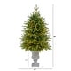 preview thumbnail 2 of 3, 4.5' Artificial Christmas Tree with 250 LED Lights in Planter