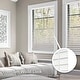 preview thumbnail 2 of 3, Chicology Basic White Cordless Faux Wood Blinds