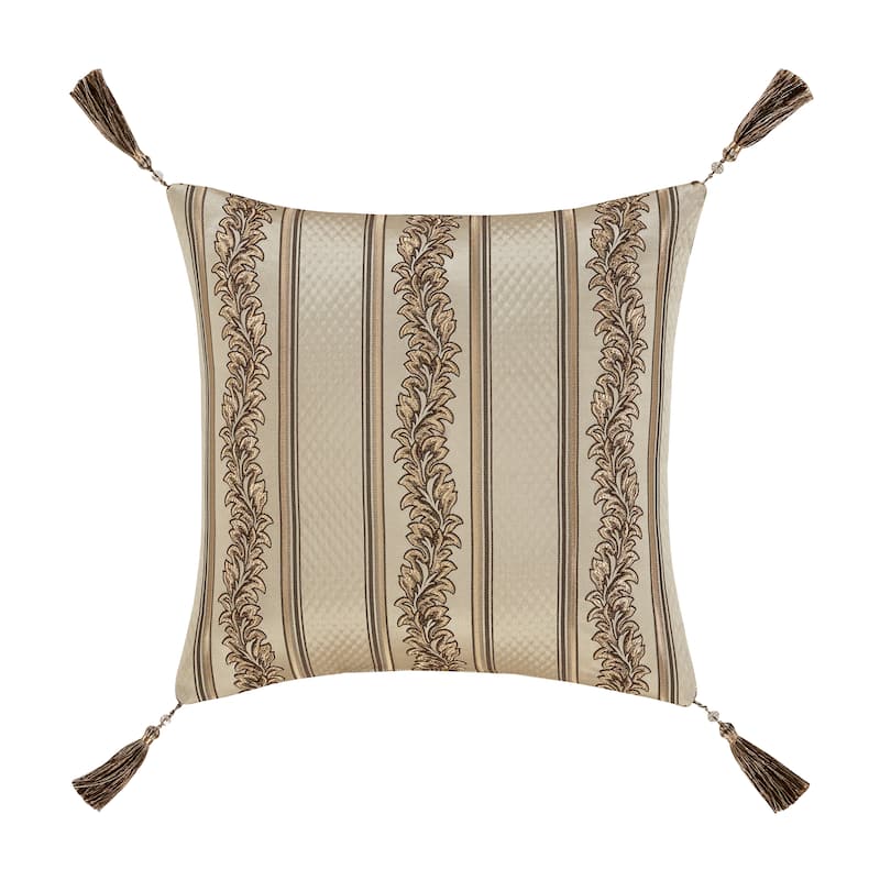 J. Queen New York Gold Coast 18" Square Decorative Throw Pillow
