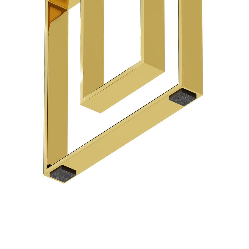 Modern Glass Console Table, Sofa Table with Sturdy Metal Frame and Tempered Glass Top - 55.1" x 17.7" x 30.7"