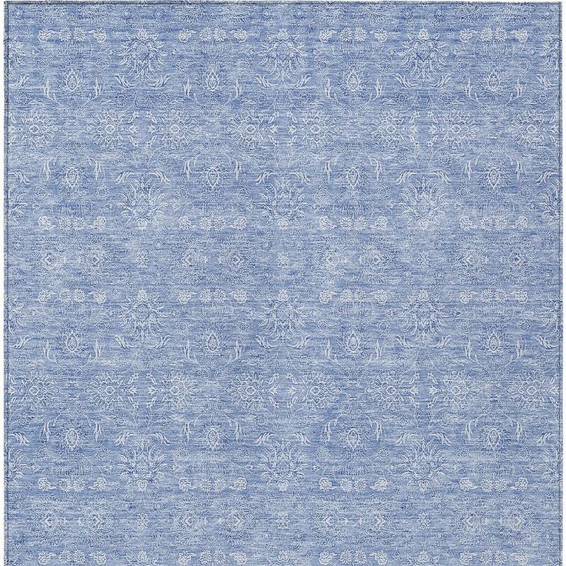 HomeRoots Floral Transitional Rectangle Outdoor Rug