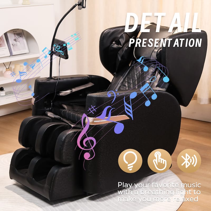 GDFStudio - Lumina Series Massage Chair Recliner with Zero Gravity & Full-Body Air Pressure