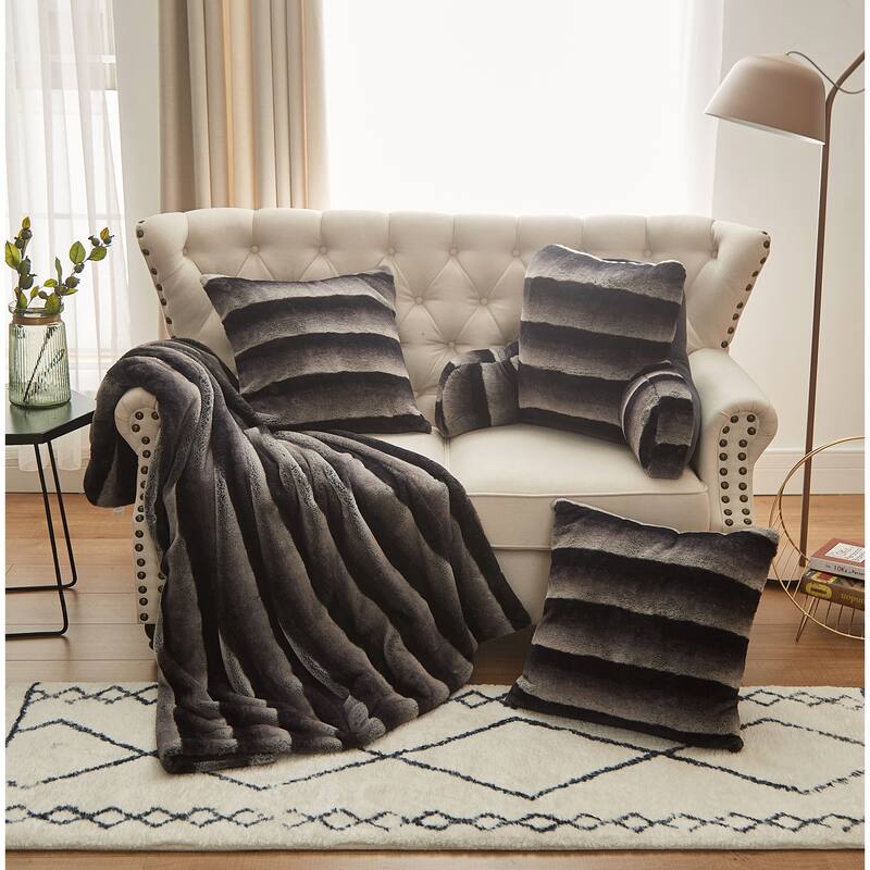 Home Soft Things Tp Print Light FauxFur Do-It-Yourself Bedrest