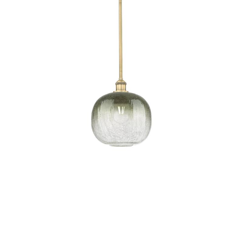 Innovations Lighting 616-1S-12-11 Brookhaven Sphere Pendant Brookhaven - Brushed Brass / Slate