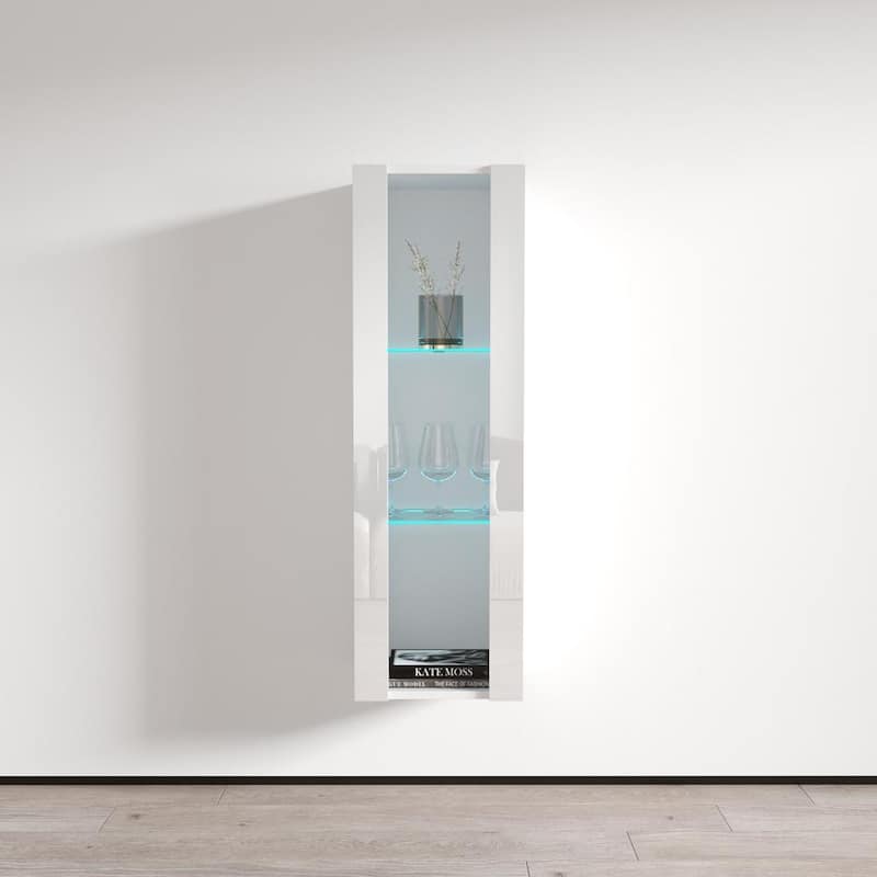 Strick & Bolton Hadi Wall-mounted Bookcase - White