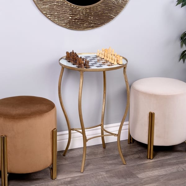 Butler Judith Antique Gold Game Table - Bed Bath & Beyond - 34322389