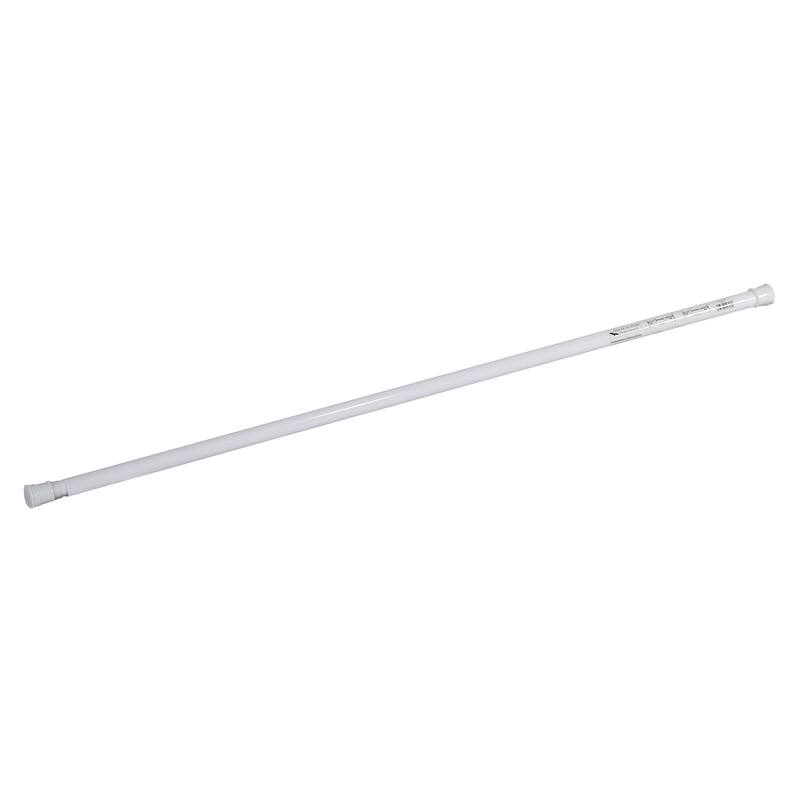 Design House 561001 White Classic Adjustable 36 to 63-inch Shower Rod