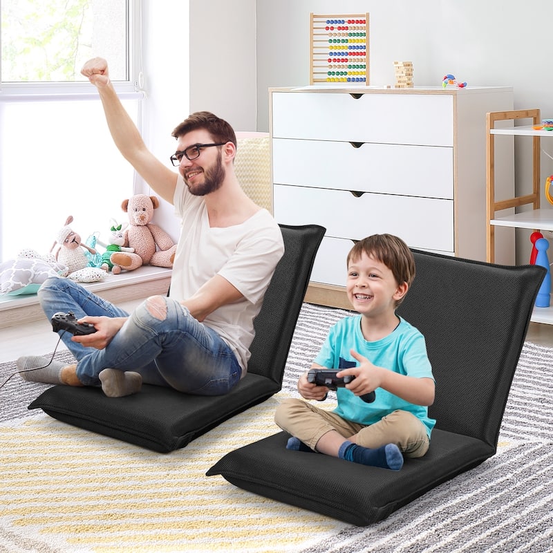 6-Position Lazy Man Sofa Chair with Soft Cushion for Relaxation - 39.5" x 18" x 3"
