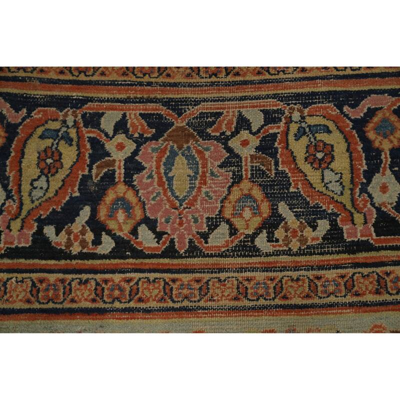 Hand Knotted Oriental 100% Wool Carpet Traditional Floral Pink Dorokhsh Area Rug - 14' 4'' X 9' 6''