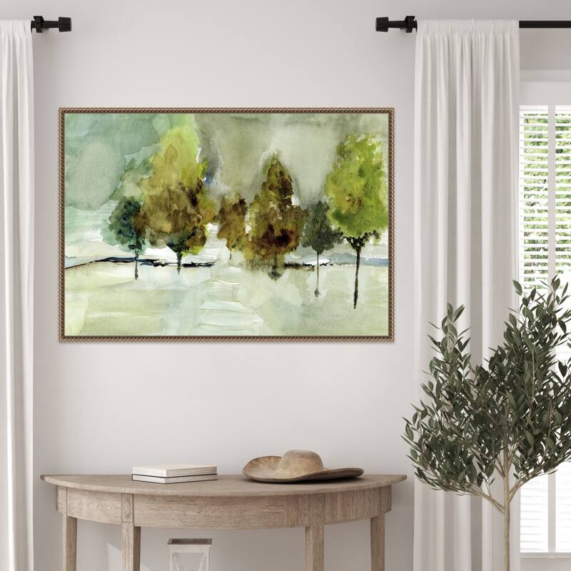 Whispering Woods by Cartissi Framed Canvas Wall Art Print