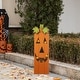 preview thumbnail 13 of 12, Glitzhome 30"H LED Lighted Halloween Pumkin Wooden Porch Decor with Timer