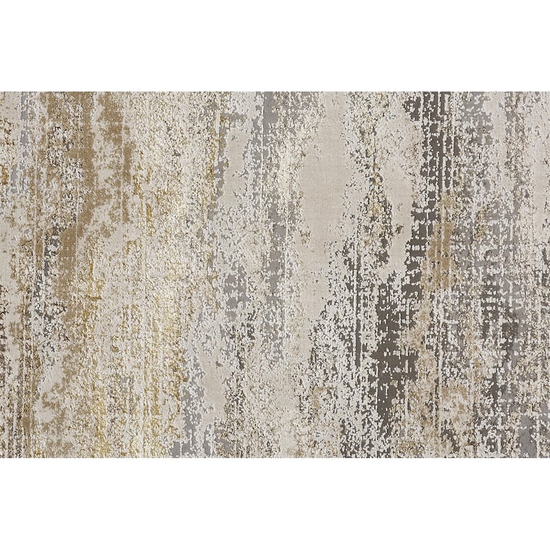 Zikaq Abstract Modern Non Skid Woven Area Rug By HomeRoots - 8' x 10'