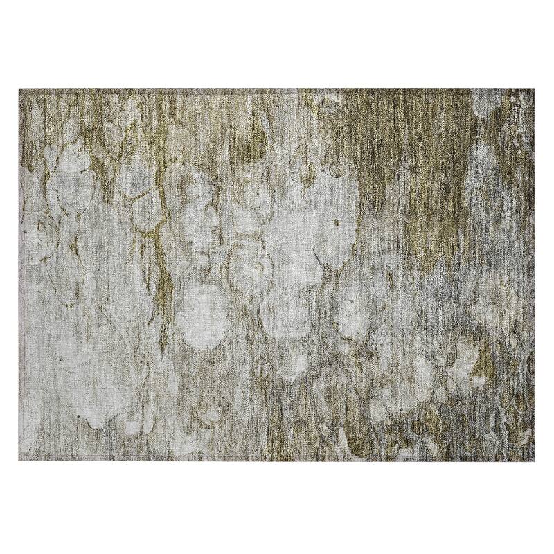 Machine Washable Indoor/ Outdoor Chantille Modern Abstract Rug
