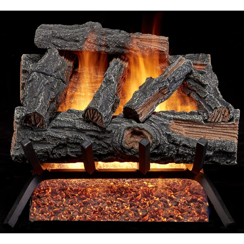 Duluth Forge MO18HVL 45,000 BTU Natural Gas Log Set Fireplace with