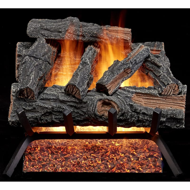 Duluth Forge MO18HVL-RO 45,000 BTU Natural Gas Log Set Fireplace with - Natural