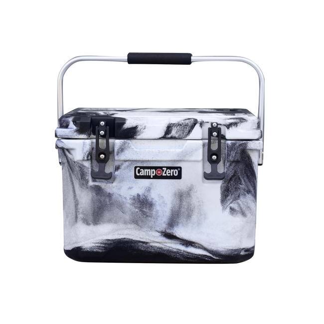 CAMP-ZERO 20L SWIRL 21 Quart Premium Cooler - Black/White Swirl