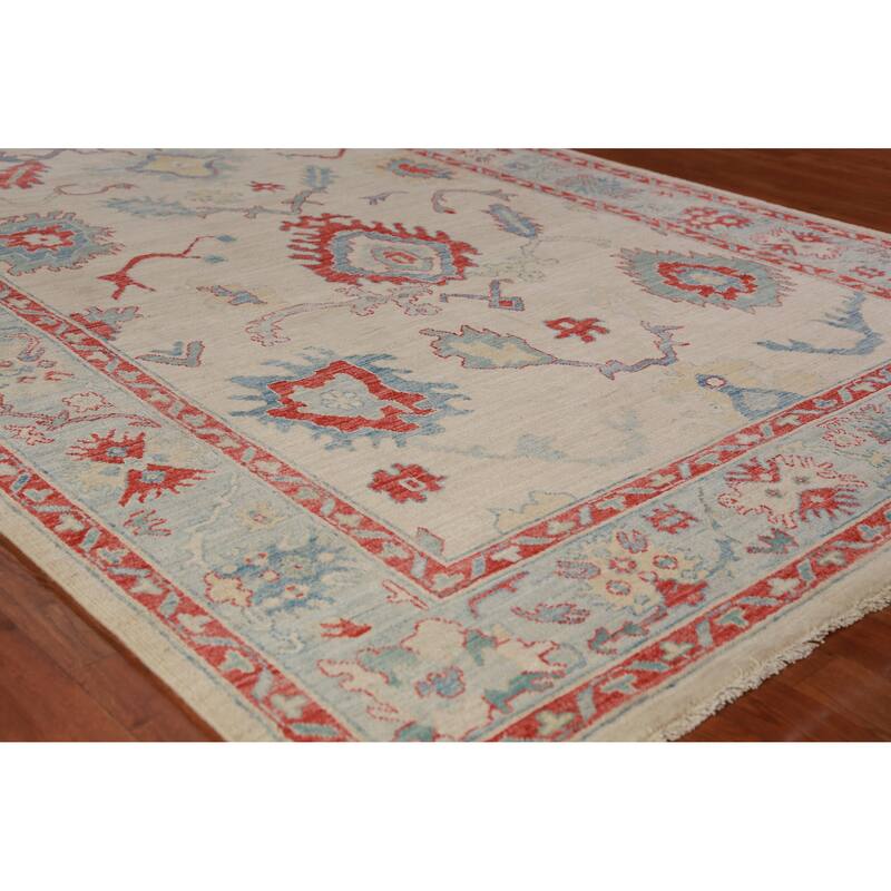 Vegetable Dye Traditional Ziegler Oriental Rug Handmade Wool Carpet - 6'0"x 8'11" - 6'0"x 8'11" - Ivory/Beige