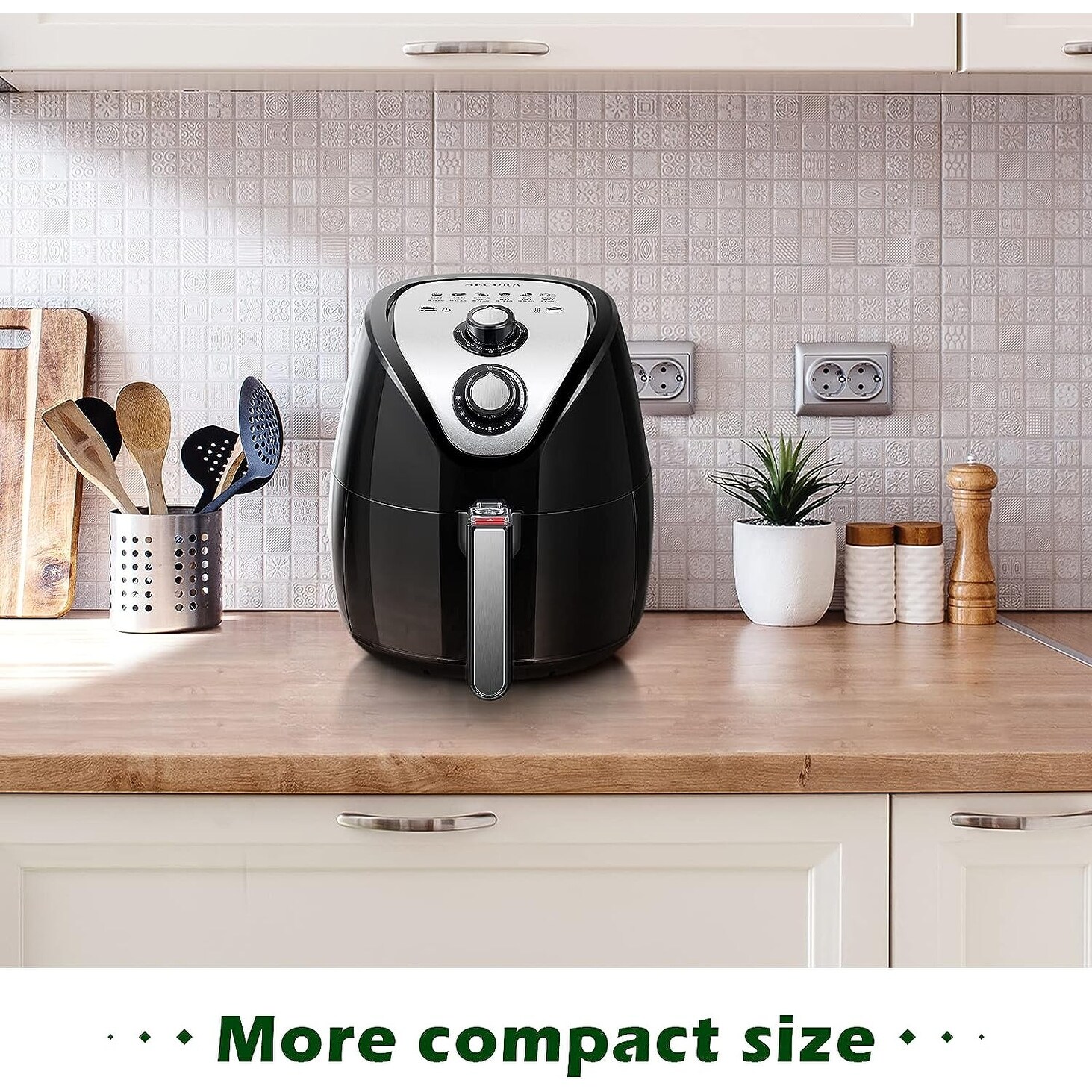 3.4Qt,1500-Watt Electric Hot XL Air Fryers Oven Oil Free Nonstick