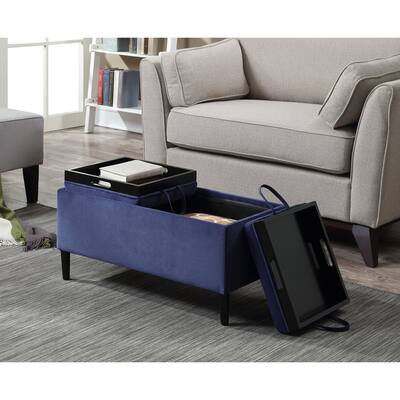 Copper Grove Suonenjoki Storage Ottoman with Trays