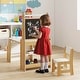 preview thumbnail 15 of 18, Costway Kids Art Table and Chair Set with Easel & Chair Whiteboard & - See Details
