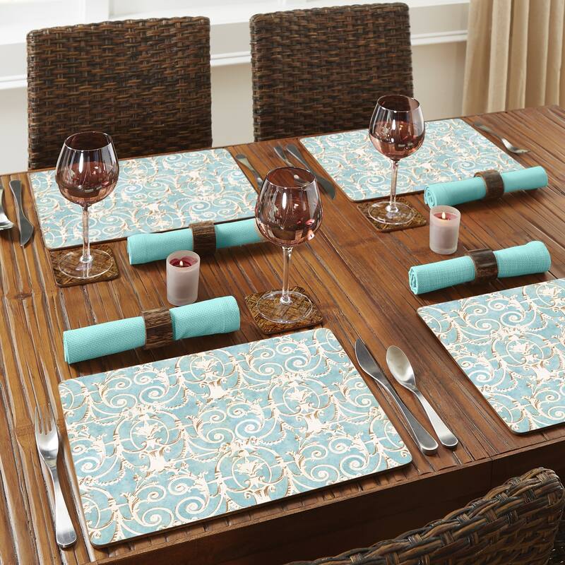 Hardboard Placemat, Elegant Romance, Set of 2, Made in the USA