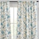 preview thumbnail 1 of 25, HLC.ME Scarlet Floral & Birds Back Tab Rod Pocket - Light Filtering Darkening Curtain Panels, Pair Grey - 52 W x 84 L per panel - 2PC