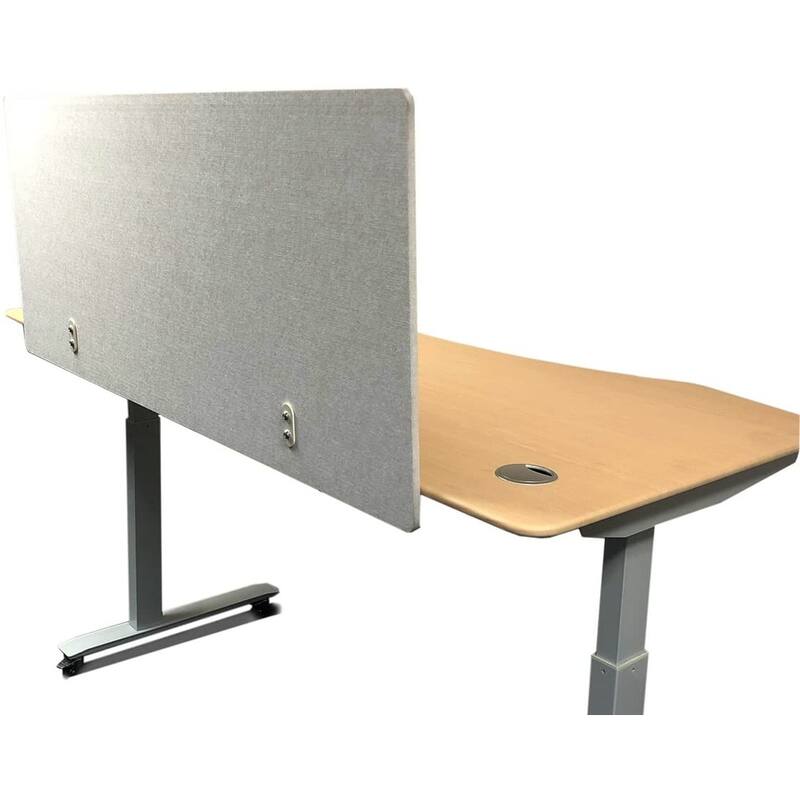 ApexDesk Artsonic 54-Inch Dual-Use Modesty Vanity Panel Divider Made of Polyester Fiber with Clamps for Standing Desk