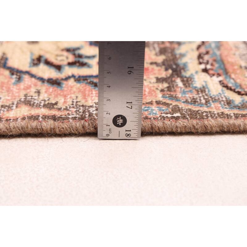 ECARPETGALLERY Hand-knotted Antalya Vintage Salmon Wool Rug - 8'6 x 11'6