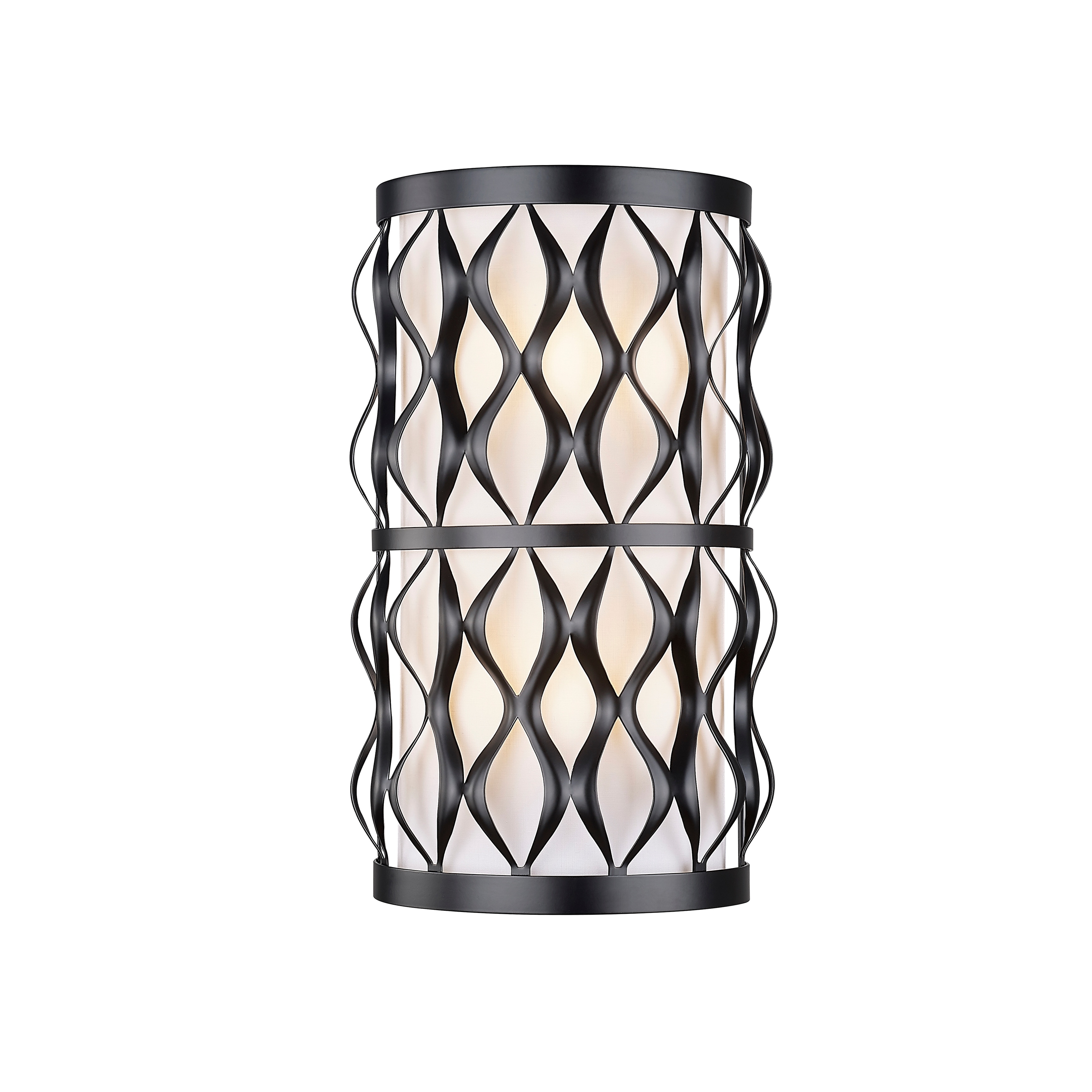 Harden 2 Light Wall Sconce in Matte Black