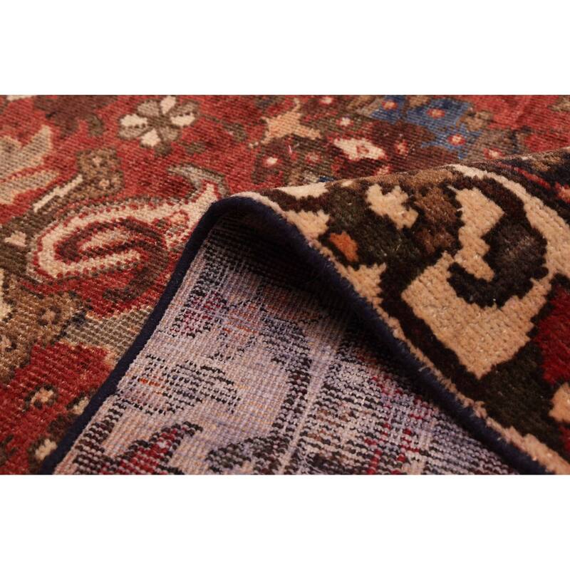 ECARPETGALLERY Hand-knotted Anatolian Vintage Dark Red Wool Rug - 4'6 x 6'2