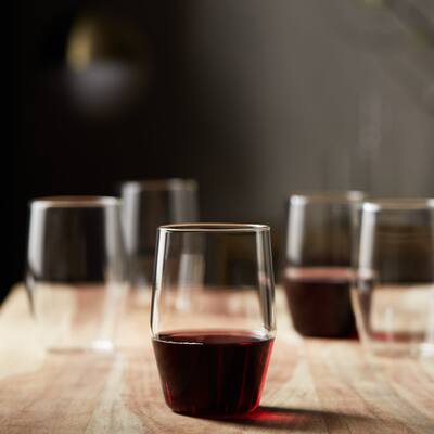 Libbey Prologue Nymph Handmade Clear Tumbler Glasses, 17 Ounce, Set of 12 - Set of 12