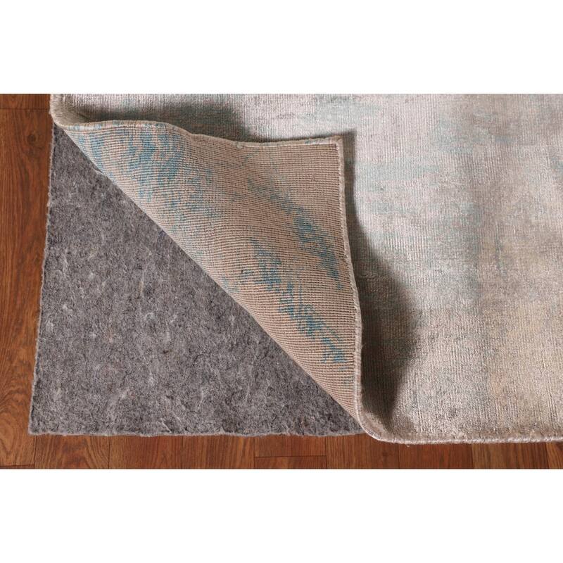 All-Over Abstract Modern Area Rug Handmade Wool Carpet - 5'1" x 7'11"