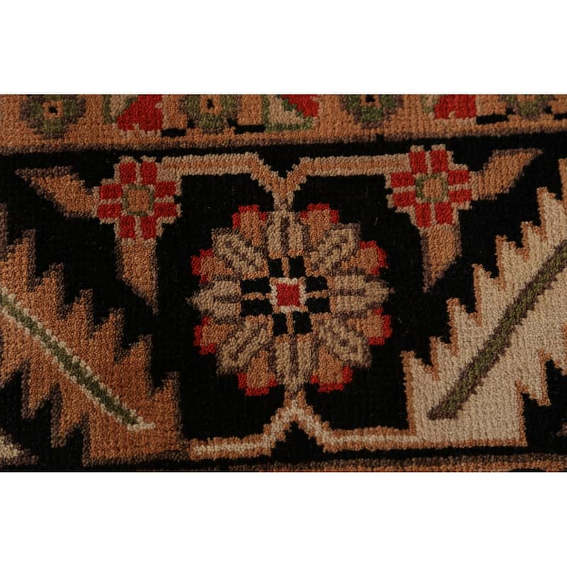 All-Over Orange Oushak Oriental Large Area Rug Handmade Wool Carpet - 11'10" x 14'7"